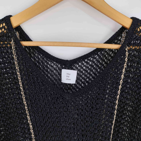 ヘイライフストア Hey life store mesh linen knit dress レディース