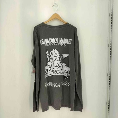 チャイナタウンマーケット CHINATOWN MARKET HIGHSNOBIETY キャラクタープリント クルーネック長袖Tシャツ カットソー メンズ XL