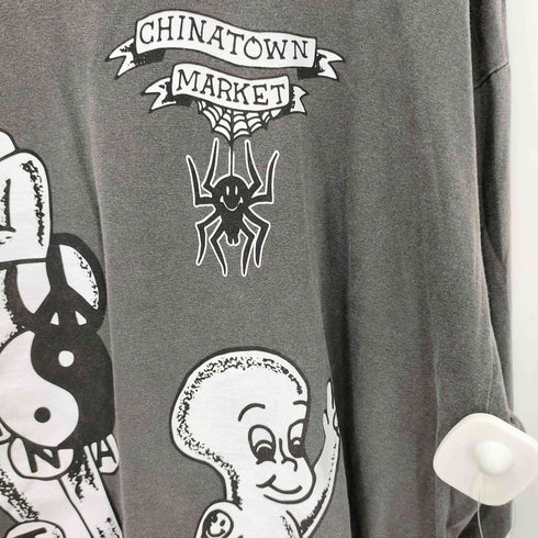 チャイナタウンマーケット CHINATOWN MARKET HIGHSNOBIETY キャラクタープリント クルーネック長袖Tシャツ カットソー メンズ XL