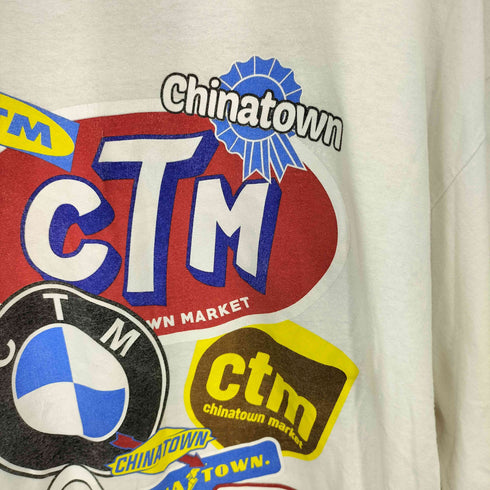 チャイナタウンマーケット CHINATOWN MARKET ロゴデザイン クルーネック長袖Tシャツ カットソー メンズ XL