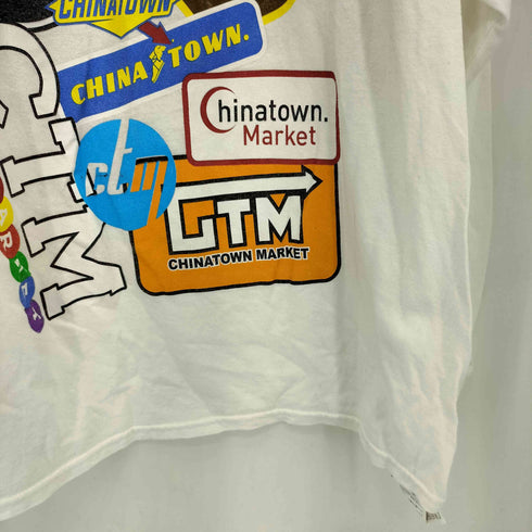 チャイナタウンマーケット CHINATOWN MARKET ロゴデザイン クルーネック長袖Tシャツ カットソー メンズ XL
