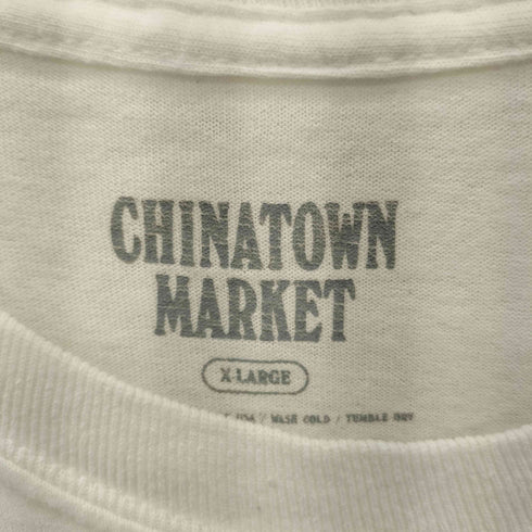 チャイナタウンマーケット CHINATOWN MARKET ロゴデザイン クルーネック長袖Tシャツ カットソー メンズ XL