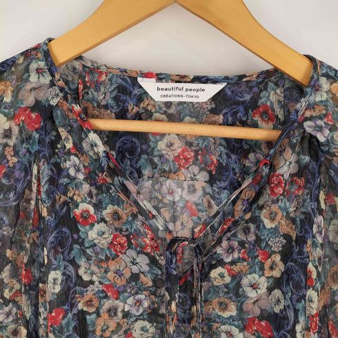ビューティフルピープル beautiful people wallpaper flower pt volume sleeve blouse レディース JPN:34