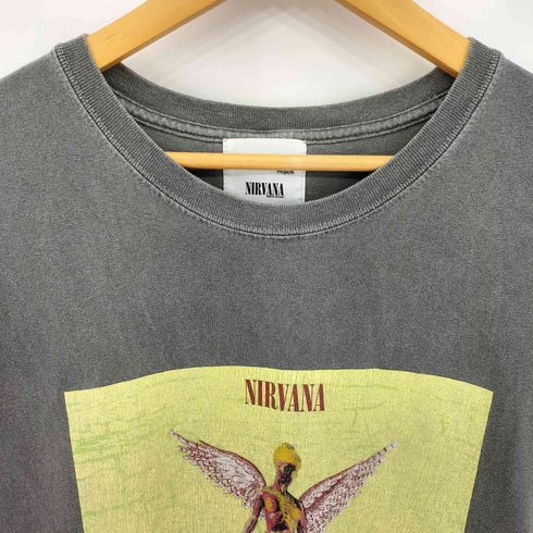 インソニアプロジェクツ Insonnia Projects × NIRVANA In Utero インユーテロ グラフィックプリント クルーネック半袖Tシャツ カットソー メンズ 2