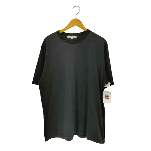 LOCLE インサイドアウト リブデザイン クルーネック 半袖Tシャツ カットソー Import メンズ L