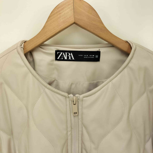 ザラ ZARA フェイクレザー パフジャケット レディース us s