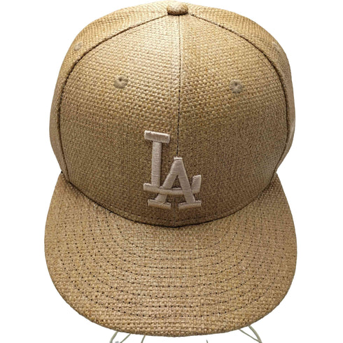 ニューエラ NEW ERA 59FIFTY PAPER カーキー ベースボールチームロゴ刺繍 麦わら ベースボール キャップ メンズ 8 63.5CM