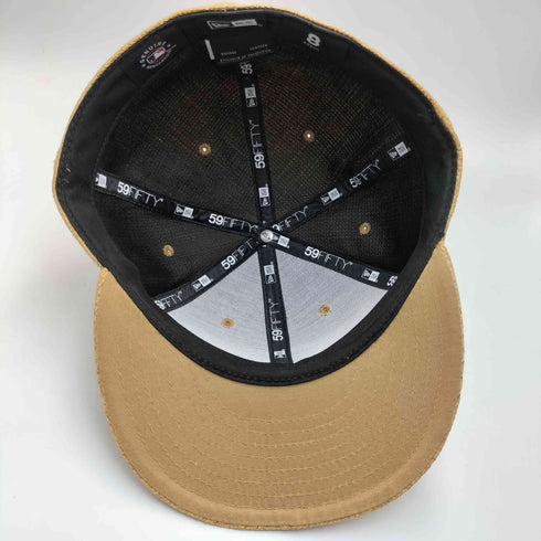 ニューエラ NEW ERA 59FIFTY PAPER カーキー ベースボールチームロゴ刺繍 麦わら ベースボール キャップ メンズ 8 63.5CM