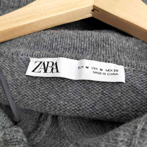 ザラ ZARA BUTTONED KNIT POLO SHIRT ニットポロ レディース import:M