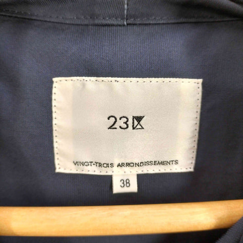 ニジュウサンク 23区 ライトタッサー フーデットブルゾン レディース JPN:38