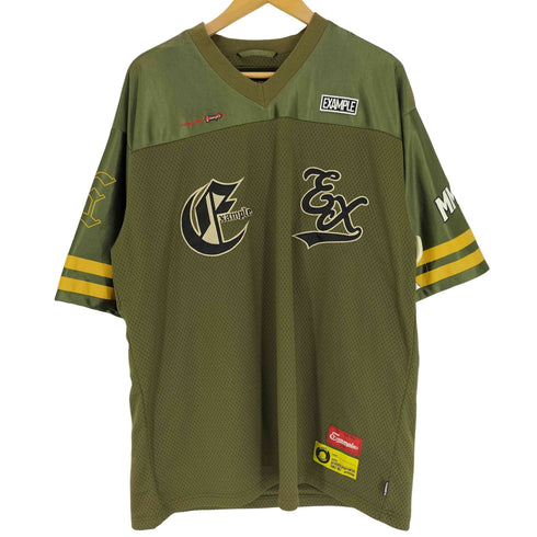 イグザンプル EXAMPLE 22SS MESHSATIN FOOTBALL S/S SHIRTS メッシュ サテン フットボール S/S シャツ メンズ JPN:XL