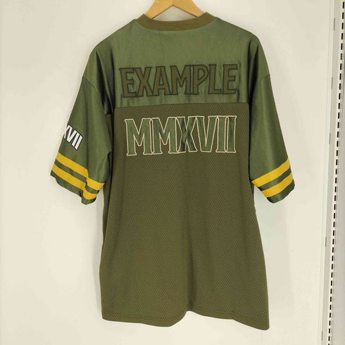 イグザンプル EXAMPLE 22SS MESHSATIN FOOTBALL S/S SHIRTS メッシュ サテン フットボール S/S シャツ メンズ JPN:XL