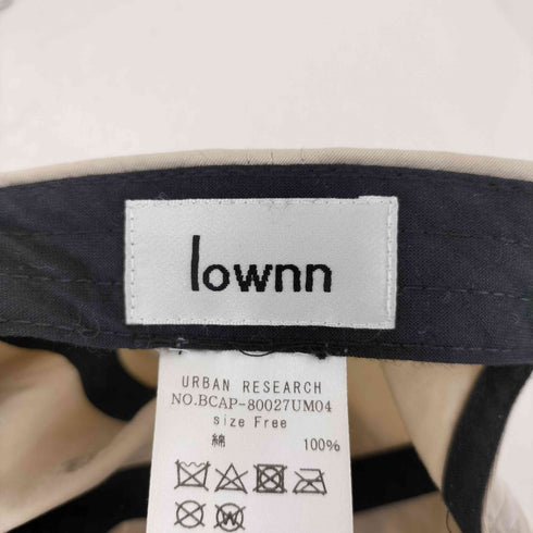 ローン Lownn ロゴ刺繍 キャップ レディース FREE
