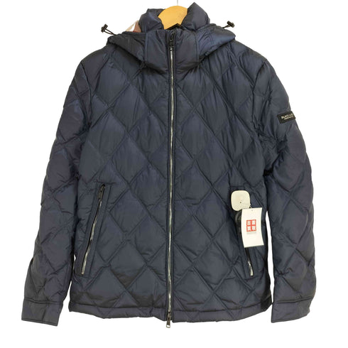 ブラックレーベルクレストブリッジ BLACK LABEL CRESTBRIDGE フーデッド キルティング グースダウンジャケット 裏地チェック メンズ import:L