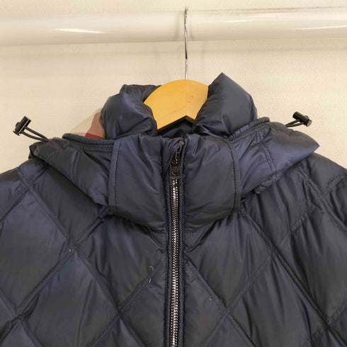 ブラックレーベルクレストブリッジ BLACK LABEL CRESTBRIDGE フーデッド キルティング グースダウンジャケット 裏地チェック メンズ import:L