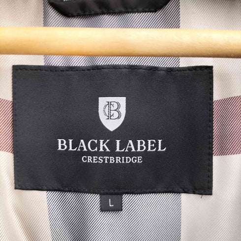 ブラックレーベルクレストブリッジ BLACK LABEL CRESTBRIDGE フーデッド キルティング グースダウンジャケット 裏地チェック メンズ import:L
