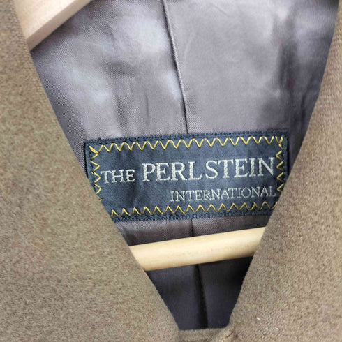 THE PERLSTEIN 日本製 カシミヤ ブレンド 比翼 ウール チェスターコート メンズ 92A5