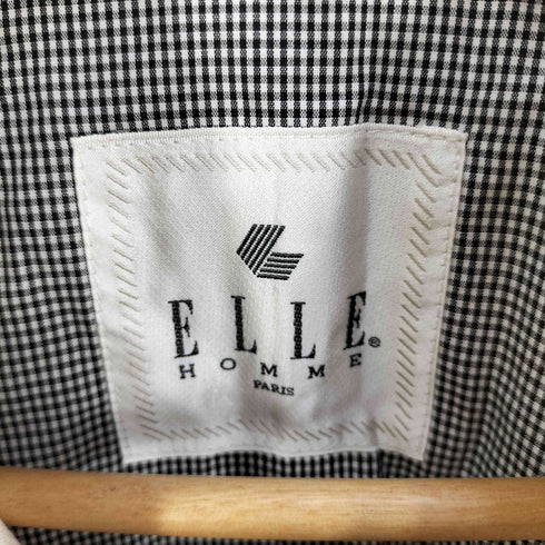 エルオム ELLE HOMME コットンリネン マルチポケット ジップアップジャケット メンズ import:M