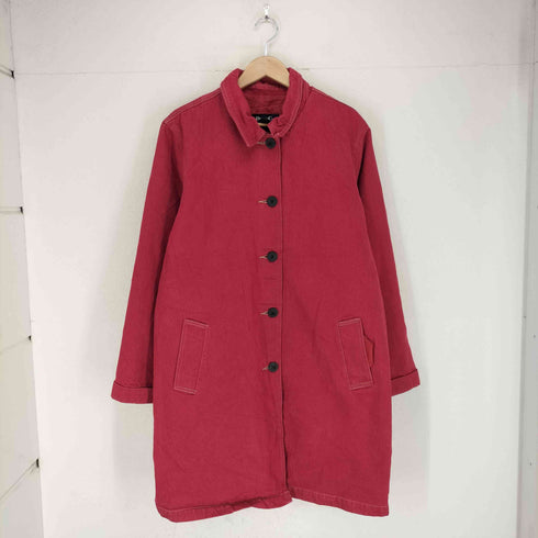 デニムアンドコー Denim&Co デニムステンカラーコート レディース L