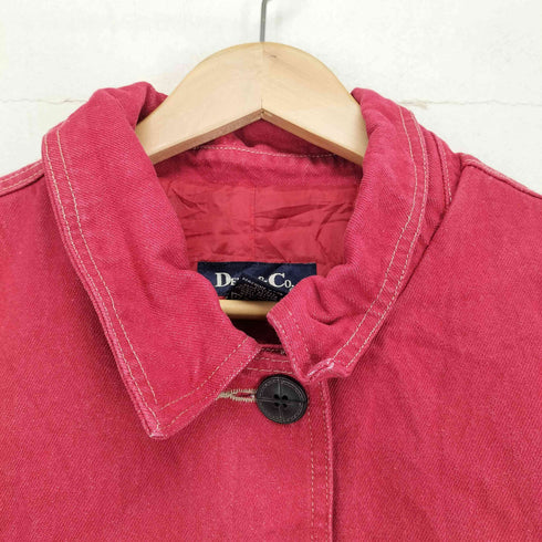 デニムアンドコー Denim&Co デニムステンカラーコート レディース L