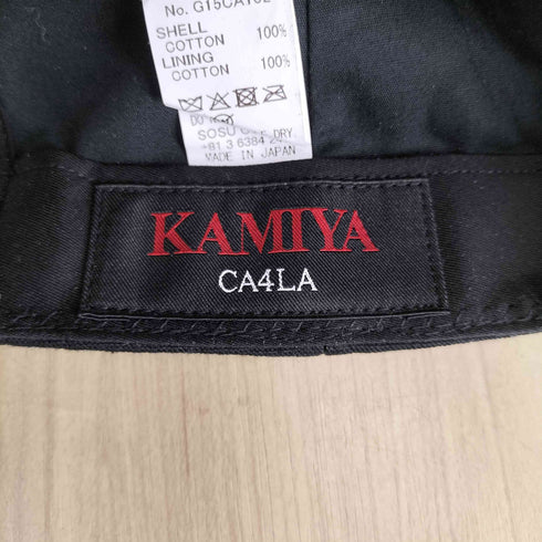カシラ CA4LA ×KAMIYA KMY Cap BLACK domestic メンズ