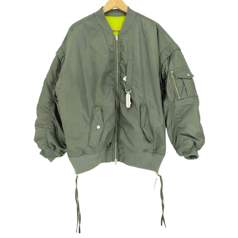 メゾンスペシャル MAISON SPECIAL 23AW Reversible Nylon Over MA-1リバーシブル ナイロン オーバー MA-1 レディース FREE