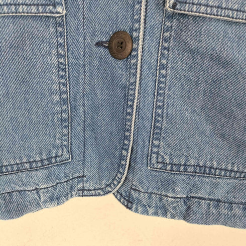 リズ クレイボーン LIZ Claiborne エポレット付デニムカバーオール レディース M