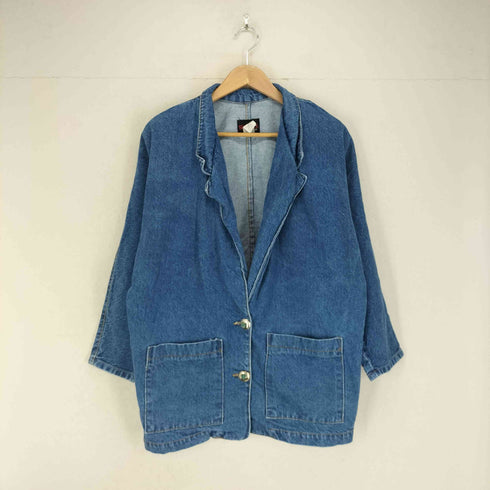 SUNBELT バックペイントデニム2Bテーラードジャケット レディース M