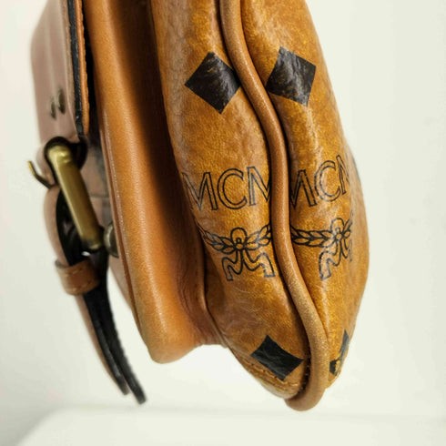 エムシーエム MCM ヴィセトス柄 レザーハンドバッグ レディース