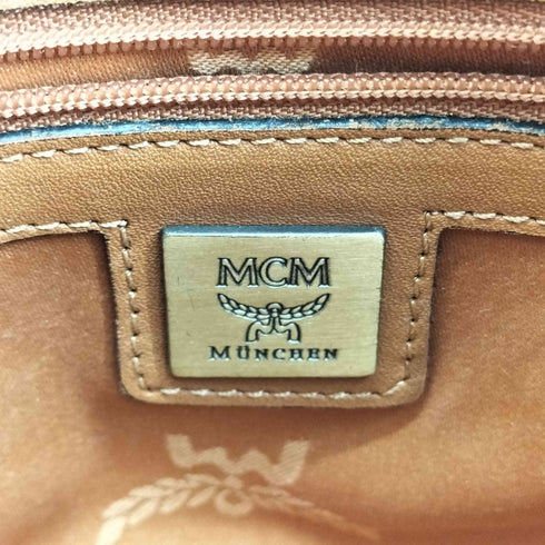 エムシーエム MCM ヴィセトス柄 レザーハンドバッグ レディース
