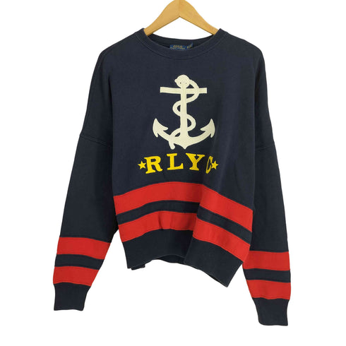 ポロラルフローレン POLO RALPH LAUREN RLYG刺繍 マリンデザインスウェット レディース import:XS
