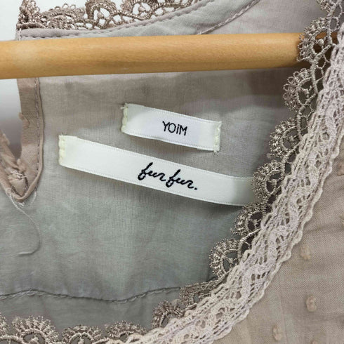 ファーファー furfur YOIM ノースリーブ ギャザー フリル チュニック ワンピース Y2K レディース