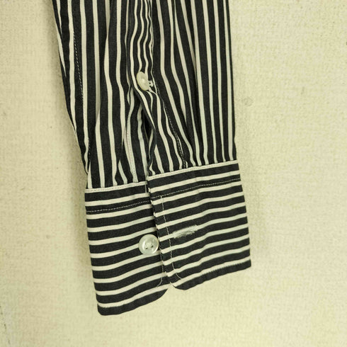 ラルフローレン アールエル RALPH RL LAUREN SLIM FIT ポニー刺繍 ストライプ 長袖シャツ レディース US:4