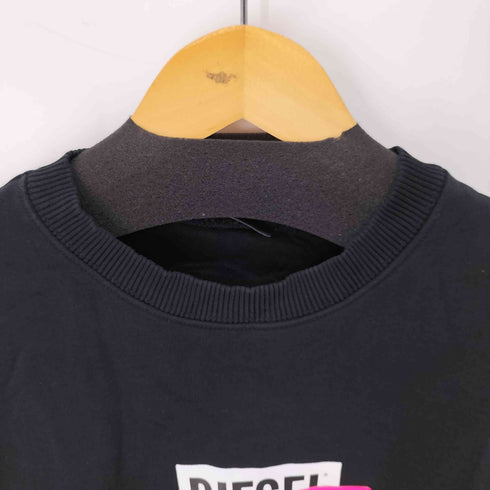 ディーゼル DIESEL ボックスロゴ スウェット 蛍光 メンズ import:S
