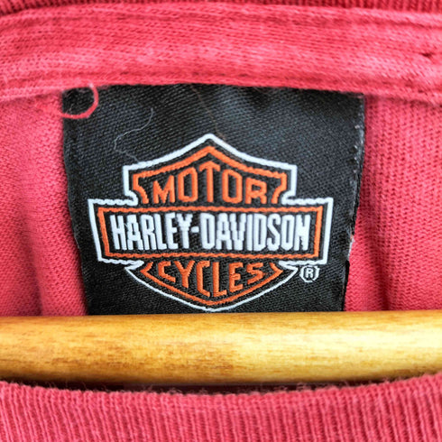 ハーレーダビッドソン HARLEY-DAVIDSON 両面ロゴプリント クルーネック長袖Tシャツ メンズ import:L
