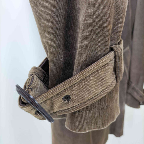 モルガンオム MORGAN HOMME ベロア トレンチコート メンズ