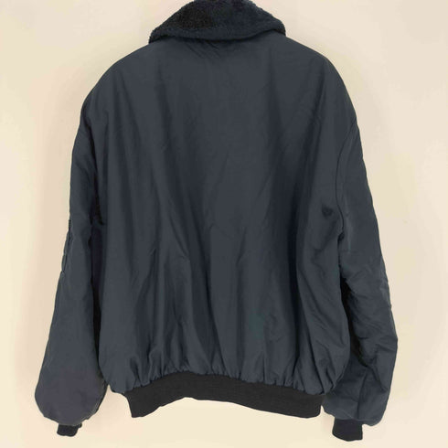 ウェアガード Wear Guard USA製 B-15型 アメフト ロゴ刺繍 裏ボア ジップアップ フライト ジャケット ビッグサイズ メンズ XXXL