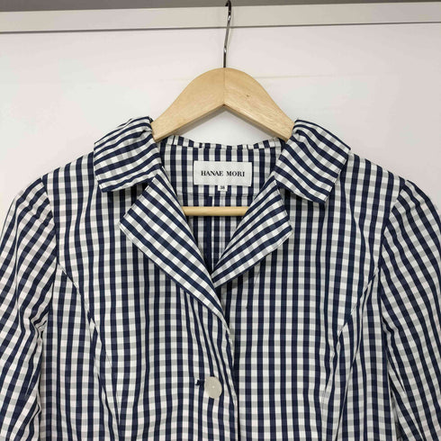 ハナエモリ HANAE MORI チェック柄シャツジャケット レディース JPN:38