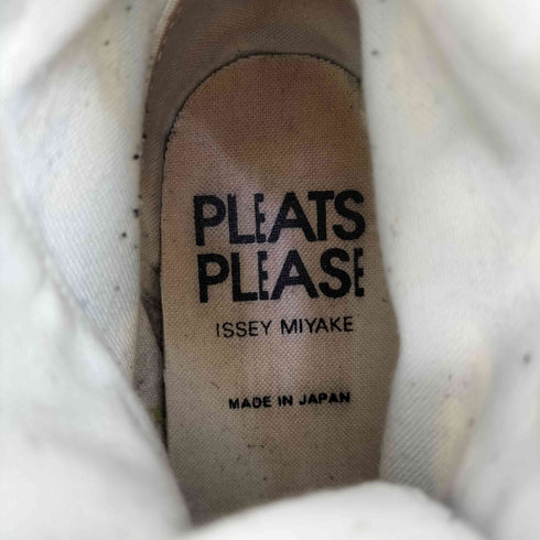 プリーツプリーズイッセイミヤケ PLEATS PLEASE ISSEY MIYAKE 総柄 ジャカード織 ハイカットスニーカー レディース
