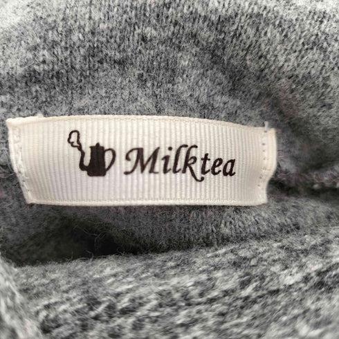 Milk Tea ウールナイロンポンチョ レディース