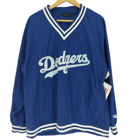 レイジブルー RAGEBLUE ベースボールチーム ロゴ刺繍 Vネック プルオーバー ナイロン ジャケット メンズ