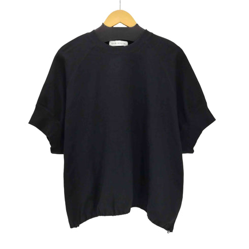 quaranciel 25SS 洗濯機可能 ライト ポンチ ハーフスリーブ ドロスト ルーズ TEE レディース FREE