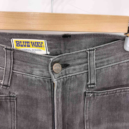 ブルーウェイ BLUE WAY ジッパーフライ フレア ブーツカット ベルボトム デニムパンツ Y2K メンズ 32/34