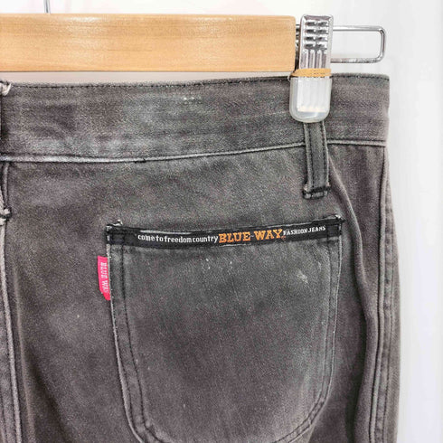 ブルーウェイ BLUE WAY ジッパーフライ フレア ブーツカット ベルボトム デニムパンツ Y2K メンズ 32/34