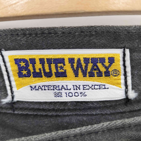 ブルーウェイ BLUE WAY ジッパーフライ フレア ブーツカット ベルボトム デニムパンツ Y2K メンズ 32/34