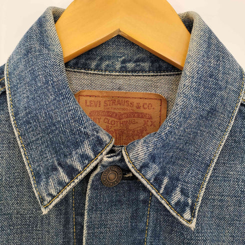 リーバイス Levis 90s 95年製 日本製 71557 ボタン裏J30刻印 ビッグE 復刻 3rd デニム トラッカージャケット メンズ 38