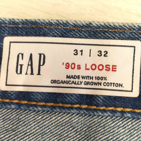 ギャップ Gap 24ss 90s LOOSE FIT ルーズフィット ウォッシュウェル デニム ダメージ加工 メンズ 31/32