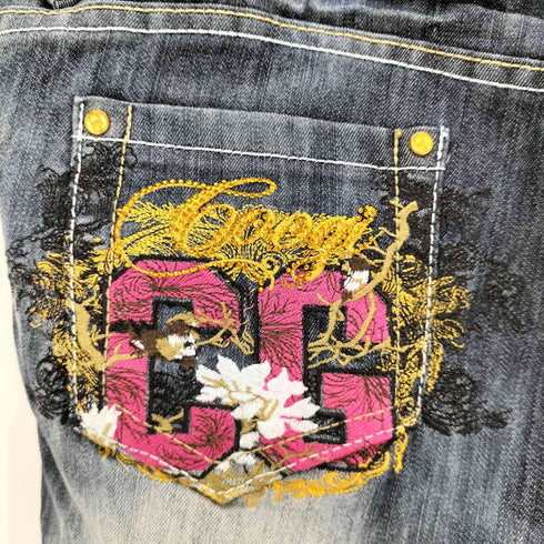 クージー COOGI 刺繍デザインデニムショーツ メンズ 14W