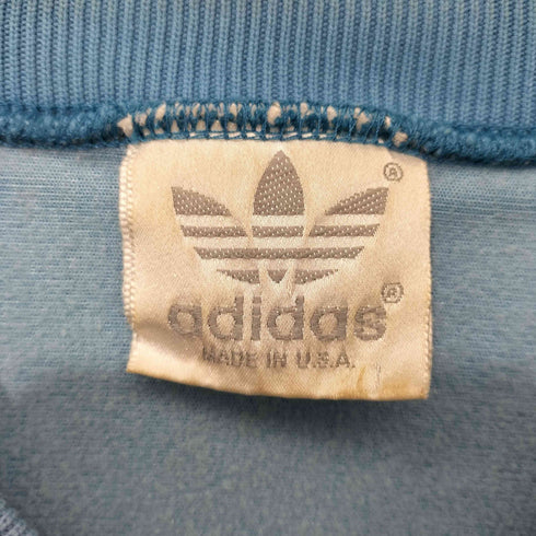 アディダスオリジナルス adidas Originals 80S USA製 銀タグ トレフォイルロゴ刺繍 スリーストライプ トラックジャケット メンズ import:XL