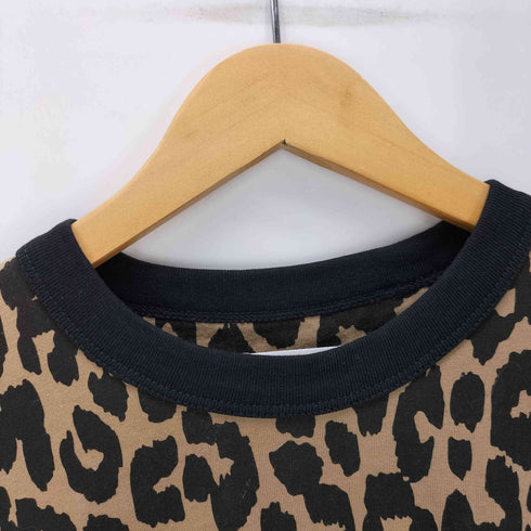 コーチ COACH レオパード カーシヴ シグネチャー クロップド Tシャツ レディース import:M